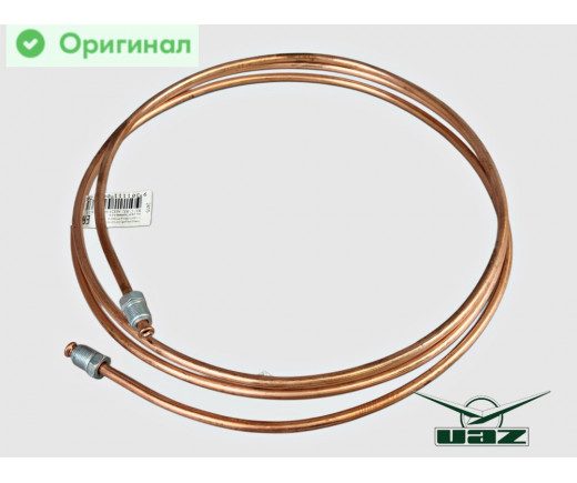 Трубка сцепления УАЗ-315195 Hunter (85см/6мм) от ГЦС к соединительной муфте медная L=2400мм, Ø 6мм, М12х1-М12х1 № 3159-1602574 М | ИАТ