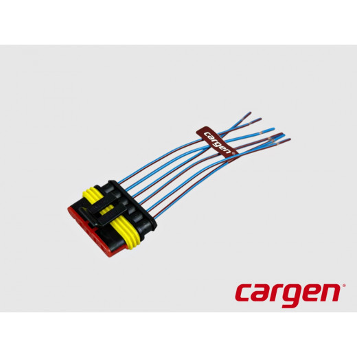 Колодка жгута форсунок гнездовая Газель 3302, 6 конт. № AX-323-2 | Cargen