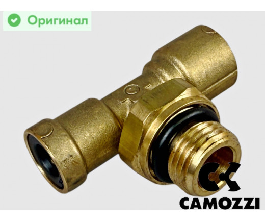 Фитинг латунный тройник D=8х8 М16х1,5 ГАЗон NEXT, К..З модуля подготовки воздуха Оригинал № 94128-М16Х1.5 | CAMOZZI