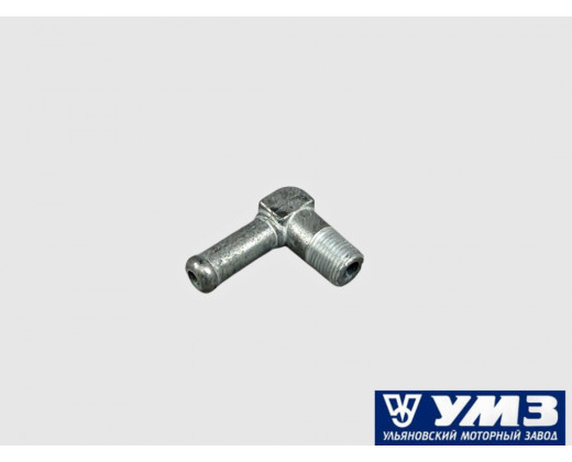 Штуцер угловой крышки термостата УМЗ 4216 | EvoTech-2.7 № 4216-1014072 | ГАЗ