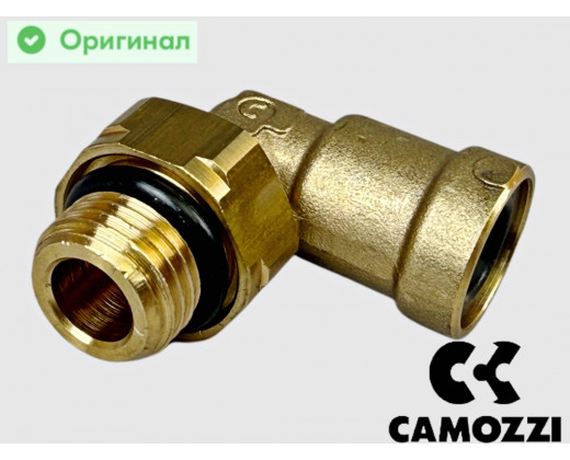Фитинг латунный угловой D=8 М14х1,5 ГАЗон NEXT, К..З пневмотормоза цанговый Оригинал № 95028-М14Х1.5 | CAMOZZI