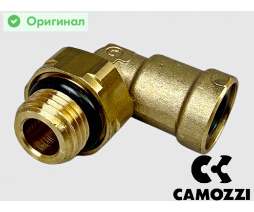 Фитинг латунный угловой D=8 М14х1,5 ГАЗон NEXT, К..З пневмотормоза цанговый Оригинал № 95028-М14Х1.5 | CAMOZZI