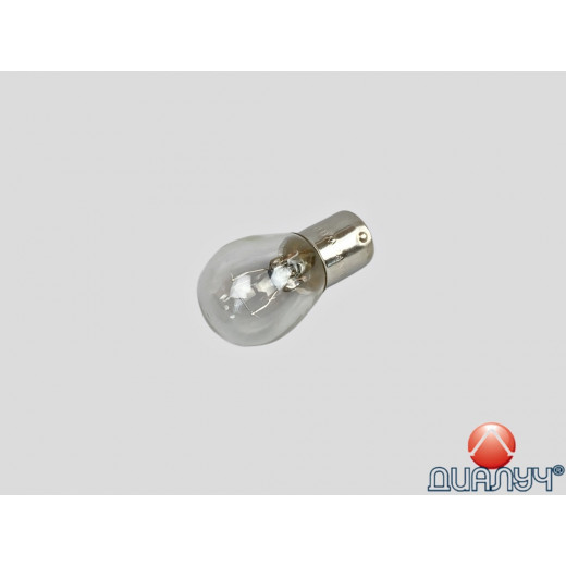 Лампа фары Газель 1 контакта белая (габарит, поворот, стоп-сигнал) 12V/5W № 92221 | Диалуч