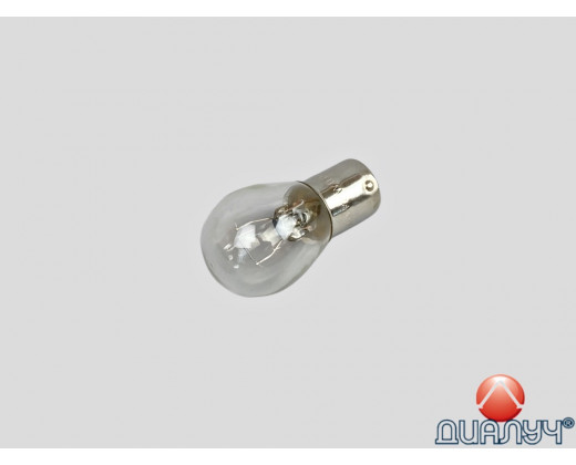Лампа фары Газель 1 контакта белая (габарит, поворот, стоп-сигнал) 12V/5W № 92221 | Диалуч