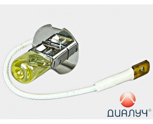 Лампа H3 12Vх55W желтая № 12553 G | ДИАЛУЧ