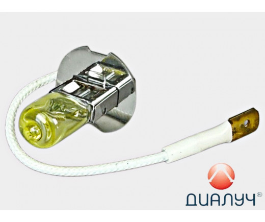 Лампа H3 12Vх55W желтая № 12553 G | ДИАЛУЧ
