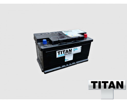 Аккумулятор TITAN EUROSILVER  85 Ah, 12V пуск.ток 800 А низкий корпус обратная полярность (- ; +), Газель NEXT № 4607008883626 | Titan