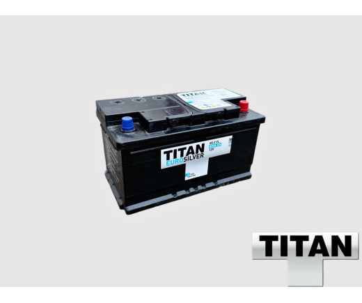 Аккумулятор TITAN EUROSILVER  85 Ah, 12V пуск.ток 800 А низкий корпус обратная полярность (- ; +), Газель NEXT № 4607008883626 | Titan