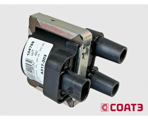 Катушка зажигания ГАЗ, УАЗ дв. ЗМЗ-405, 409 Евро-2 № 405.3705-10 | СОАТЭ