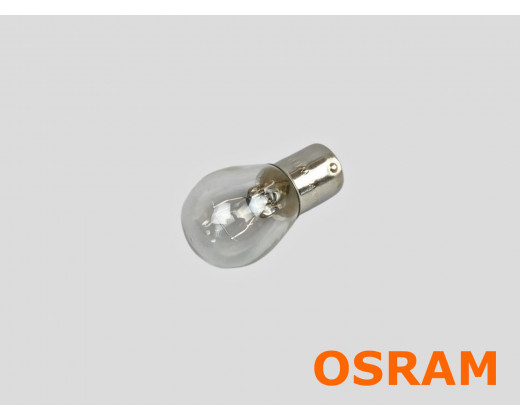 Лампа фары Газель 1 контакта белая (габарит, поворот, стоп-сигнал) 12V/5W № 7506 | OSRAM