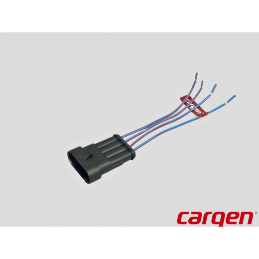 Колодка жгута заднего фонаря Газель 3302 штыревая (S=0.75) № AX-366 | Cargen