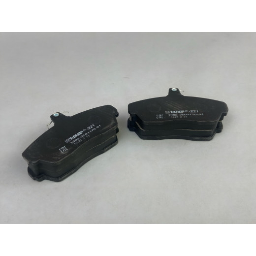 Колодки тормозные для а/м Газель 3302 перед. к-т 4 шт Оригинал (ТИИР-221) № 3302-3501800-02 | ГАЗ