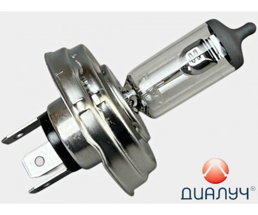 Лампа H4 12Vх100/90W (круглый цоколь P45t) № 12154 |  ДИАЛУЧ