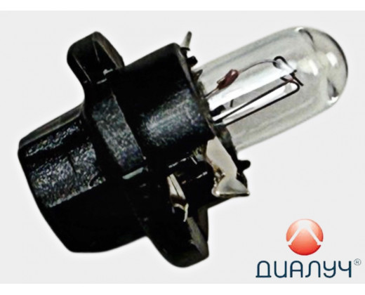 Лампа приборная 12Vх1,2W пластик. патрон B8,4d черный № 82121 Black | ДИАЛУЧ