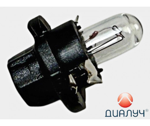 Лампа приборная 12Vх1,2W пластик. патрон B8,4d черный № 82121 Black | ДИАЛУЧ