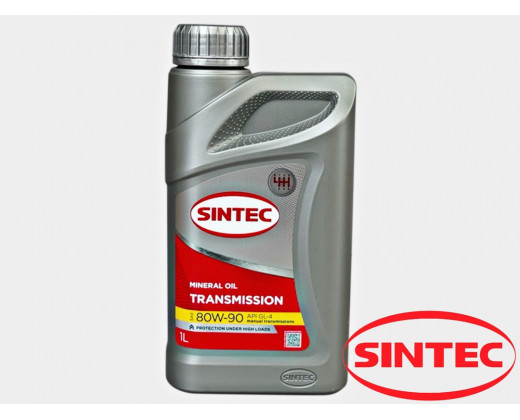 Масло трансмиссионное Sintec 80W-90 GL-4 минеральное 1 л № 324716 | SINTEC