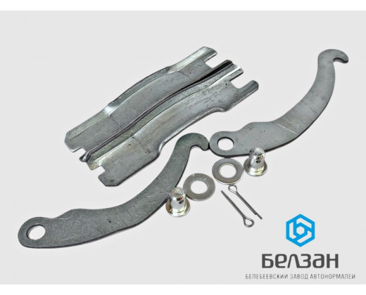 Планка распорная задних торм.колодок ВАЗ-2108-2112, Granta, Kalina, Priora (2 планки, 2 пластины, пальцы, шплинты) № 21080-350703634 | БелЗАН