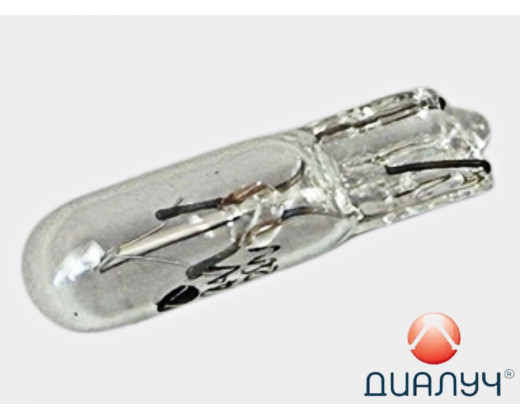 Лампа приборная 24Vх1,2W стекл. цоколь W2x4,6d № 94607 | ДИАЛУЧ