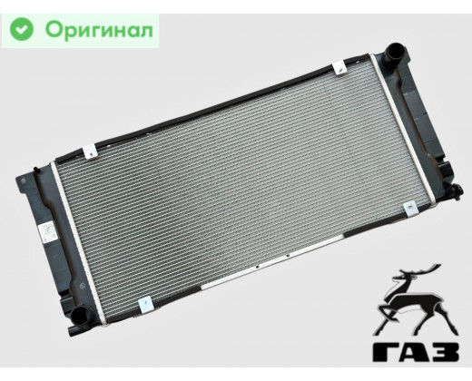 Радиатор охлаждения Газель Next Cummins ISF2.8, G21 (2-х рядный) алюминиевый Оригинал № А21R22.1301010-11 | ГАЗ