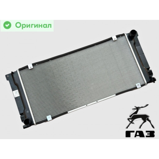 Радиатор охлаждения Газель Next Cummins ISF2.8, G21 (2-х рядный) алюминиевый Оригинал № А21R22.1301010-11 | ГАЗ