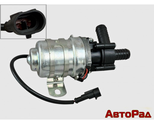 Двигатель электрический (насос циркуляционный) с насосом отопителя 12V d18 Газель Бизнес с евроразъемом № 322-3780 | Авторад