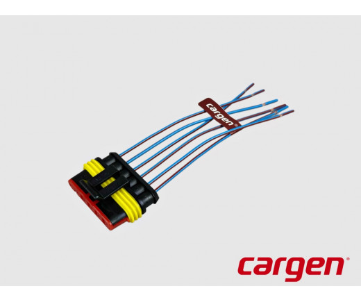 Разъем 6-ти конт. гнездовой, серия 2,8 мм, Евро № АХ-323-2 | CARGEN