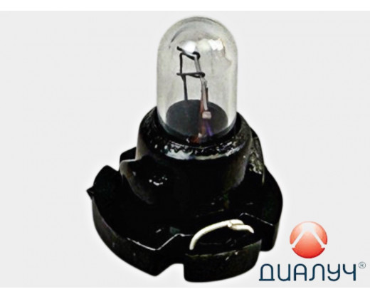 Лампа приборная 12Vх1,2W пластик. патрон T-1/4NW черный № 82125 Black | ДИАЛУЧ