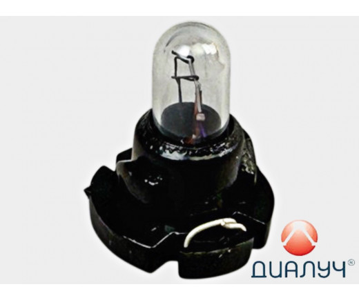 Лампа приборная 12Vх1,2W пластик. патрон T-1/4NW черный № 82125 Black | ДИАЛУЧ