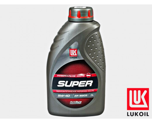 Масло моторное Лукойл Super 5W-40 SG/CD п/синтетика 1 л № 3471798 | Lukoil